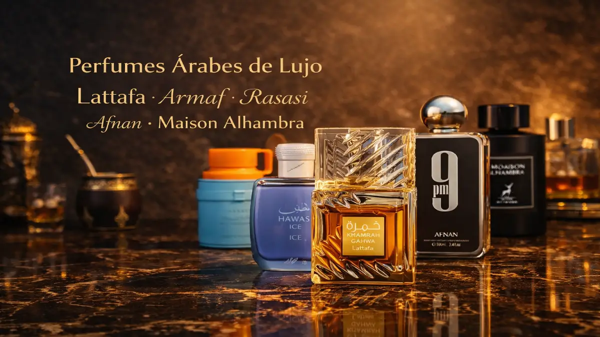 Colección de los mejores perfumes árabes originales de hombre y mujer en Argentina, con frascos de lujo de Lattafa y Armaf.