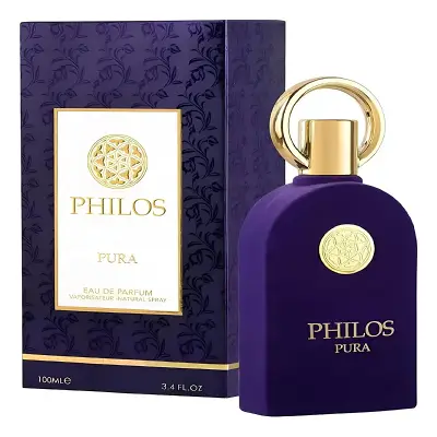 Inspección visual de la botella revestida de pana violeta de Philos Pura de Maison Alhambra de 400x400 píxeles
